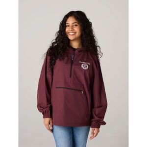 Burgundy Harvard Windbreaker